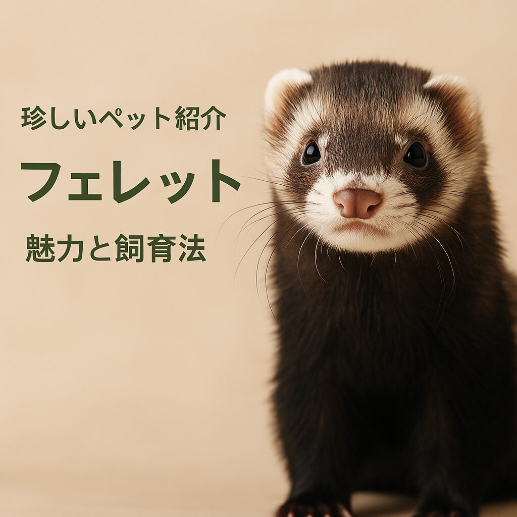 珍しいペット紹介】フェレットの魅力と飼育ポイント｜旅行や外出時は 